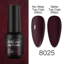 将图片加载到图库查看器,NEW TREND Modern fashion Red Gel Nail Polish For Nails Permanent UV LED 8ml Matte Glossy High Quality Fashion Design For Women and Ladies