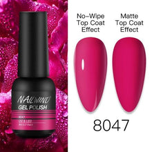 将图片加载到图库查看器,NEW TREND Modern fashion Red Gel Nail Polish For Nails Permanent UV LED 8ml Matte Glossy High Quality Fashion Design For Women and Ladies
