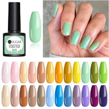 将图片加载到图库查看器,2022 Modern Spring Green Gel Nail Polish Colorful UV LED Long Lasting Varnish Modern High Quality Design For Girls and Womens