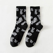 Load image into Gallery viewer, New Autumn Black and White Sports Women Socks Combed Out Of Pure Cotton Cute Winter Socks Kawaii Cute Warm Thick Socks For Men And Women