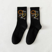 Load image into Gallery viewer, New Autumn Black and White Sports Women Socks Combed Out Of Pure Cotton Cute Winter Socks Kawaii Cute Warm Thick Socks For Men And Women