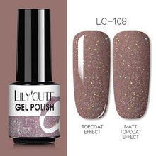 Load image into Gallery viewer, 2022 New Fashion Purple Womens Nail Gel 7ml Permanent UV LED Base Matte Glossy Luxury Colorful Effect Nail Gel for Women and Girls