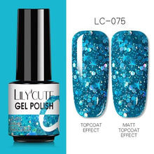 Load image into Gallery viewer, 2022 New Fashion Purple Womens Nail Gel 7ml Permanent UV LED Base Matte Glossy Luxury Colorful Effect Nail Gel for Women and Girls