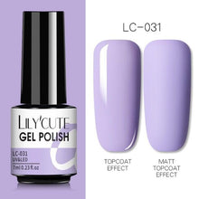 Load image into Gallery viewer, 2022 New Fashion Purple Womens Nail Gel 7ml Permanent UV LED Base Matte Glossy Luxury Colorful Effect Nail Gel for Women and Girls