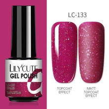 Load image into Gallery viewer, 2022 New Fashion Purple Womens Nail Gel 7ml Permanent UV LED Base Matte Glossy Luxury Colorful Effect Nail Gel for Women and Girls