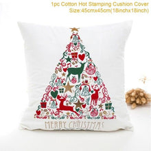 将图片加载到图库查看器,2022 Santa Claus Christmas Pillowcase Decor For Home Christmas Throw Pillow Covers Decorative Snowman Santa Claus Pillow Covers Linen Cushion Cover Couch Pillow Cases Merry Christmas Ornament Xmas Gifts 45x45CM
