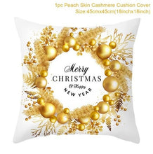 将图片加载到图库查看器,2022 Santa Claus Christmas Pillowcase Decor For Home Christmas Throw Pillow Covers Decorative Snowman Santa Claus Pillow Covers Linen Cushion Cover Couch Pillow Cases Merry Christmas Ornament Xmas Gifts 45x45CM