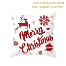 将图片加载到图库查看器,2022 Santa Claus Christmas Pillowcase Decor For Home Christmas Throw Pillow Covers Decorative Snowman Santa Claus Pillow Covers Linen Cushion Cover Couch Pillow Cases Merry Christmas Ornament Xmas Gifts 45x45CM