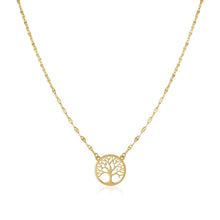 Load image into Gallery viewer, 14K Yellow Gold Tree of Life Necklace