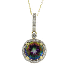 Load image into Gallery viewer, Mystic Fire Topaz Fashion Pendants 14KT Yellow Gold