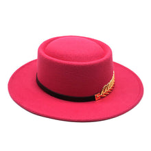 Load image into Gallery viewer, Autumn Winter Women Men Vintage Fedora Women's Foldable Short Brim Floppy Hat Gentleman Elegant Warm Hats Lady Party Luxury Caps Classic Summer Beach Sun Hat
