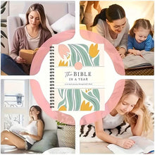 Load image into Gallery viewer, 1-Year Bible Study Plan & Prayer Journal – Undated Spiral Bound