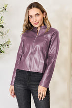 Load image into Gallery viewer, Women Classic Neck Zip-Up Jacket For Everyday Wear Elegant Girls Jacket