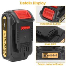 Load image into Gallery viewer, 20V Replacement Battery Fit for Dewalt DCB