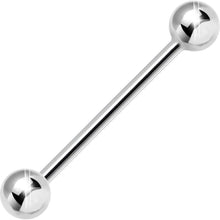 Load image into Gallery viewer, Solid 14k White Gold Straight Barbell 14G 3/4 5mm