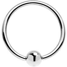 将图片加载到图库查看器,16G 9/16 Solid 14K White Gold BCR Captive Ring