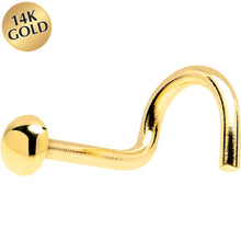 将图片加载到图库查看器,Solid 14K Yellow Gold Dome Nose Ring