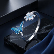 将图片加载到图库查看器,925 Sterling Silver Opal Nanometer Stone Plated Platinum Ring