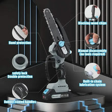 Load image into Gallery viewer, 21V 4-6 Inch Cordless Chainsaw Kit with Built-in Lubrication, Battery and Charger