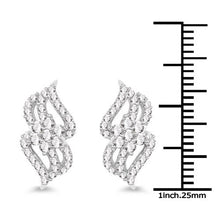 Load image into Gallery viewer, 0.68 Carat Genuine White Diamond 14K White Gold Earrings (G-H Color, SI1-SI2 Clarity)