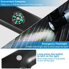 Load image into Gallery viewer, 2200 mAh Powerbank with Emergency Flashlight Compass Carabiner-Shaped