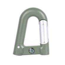 Load image into Gallery viewer, 2200 mAh Powerbank with Emergency Flashlight Compass Carabiner-Shaped