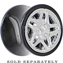 将图片加载到图库查看器,Black Acrylic STAR WHEEL FRAME Saddle Plug 00G to 20mm