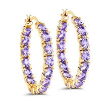 Load image into Gallery viewer, 5.10 Carat Genuine Tanzanite .925 Sterling Silver Earrings