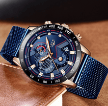 Load image into Gallery viewer, Men's Sports Waterproof Watch With Stainless Steel Bracelet Unique Design Perfect Gift For Your Man