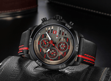 Load image into Gallery viewer, Men's Sports Waterproof Watch With Chronometers And Leather Belt Multifunction Wristwatch Unique Design Perfect Gift