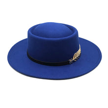 Load image into Gallery viewer, Autumn Winter Women Men Vintage Fedora Women's Foldable Short Brim Floppy Hat Gentleman Elegant Warm Hats Lady Party Luxury Caps Classic Summer Beach Sun Hat
