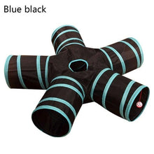 将图片加载到图库查看器,2/3/4/5 Holes Pet Cat Tunnel Toys Foldable Pet Cat Kitty Training Interactive Fun Toy For Cats Rabbit Animal Play Tunnel Tube For Cats Tunnels for Indoor Cats Cat Tube Collapsible 3 Way Pet Tunnel Great Toy for Cats