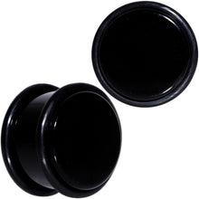 Load image into Gallery viewer, 5/8 Black Acrylic Straight Plug Set