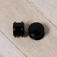 Load image into Gallery viewer, 5/8 Black Acrylic Straight Plug Set