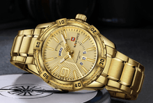 Load image into Gallery viewer, Men's Luxury Stainless steal Waterproof Watch With Day And Date Display Unique Design Perfect Gift In Modern Metal Men Wrist Watch Design