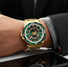 将图片加载到图库查看器,Men's Modern Sports Waterproof Watch Luxury Unique Design Fluorescent Hands Perfect Gift