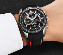 Load image into Gallery viewer, Men's Waterproof Modern Watch With Rubber Straps Multifunction Watches Unique Design Perfect Gift