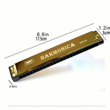 Load image into Gallery viewer, 24 Hole Harmonica Mouth Metal Organ