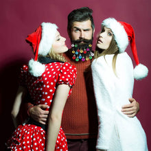 Load image into Gallery viewer, 24-Piece: Christmas Beard Baubles Ornaments Santa Claus Beard Bells