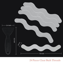 Load image into Gallery viewer, 24-Piece: Safe Tub Strips Adhesive Non-Slip Shower Stickers Set