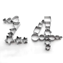 Load image into Gallery viewer, 24-Piece: Stainless Steel Cookie Cutters Set