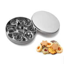 Load image into Gallery viewer, 24-Piece: Stainless Steel Cookie Cutters Set