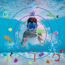 Load image into Gallery viewer, 24-Pieces: Diving Toys Swimming Pool for Aged 3+ Years Old