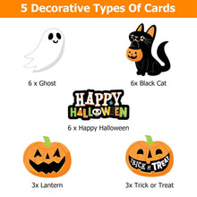 Load image into Gallery viewer, 24-Pieces: Halloween Party Striped Decorative Paper Straws