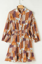 Load image into Gallery viewer, Unique Colorful Mini Shirt Dress Vibrant & Trendy Casual Wear Party Dress