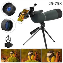 Load image into Gallery viewer, 25-75X70 Night Vision HD Waterproof Telescope