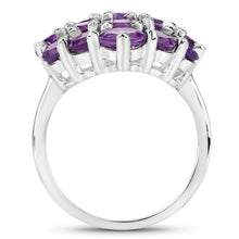 Load image into Gallery viewer, 5.44 Carat Genuine Amethyst .925 Sterling Silver Ring