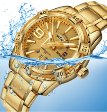 Load image into Gallery viewer, Men's Luxury Stainless steal Waterproof Watch With Day And Date Display Unique Design Perfect Gift In Modern Metal Men Wrist Watch Design