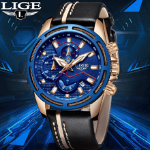 Load image into Gallery viewer, Waterproof Men's Sports Watch With Leather Transparent Belts, Chronometers Day View Perfect Gift