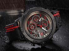 Load image into Gallery viewer, Men's Sports Waterproof Watch With Chronometers And Leather Belt Multifunction Wristwatch Unique Design Perfect Gift
